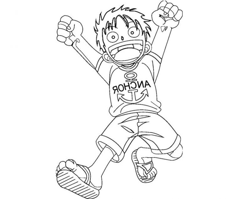 monkey d luffy coloring pages