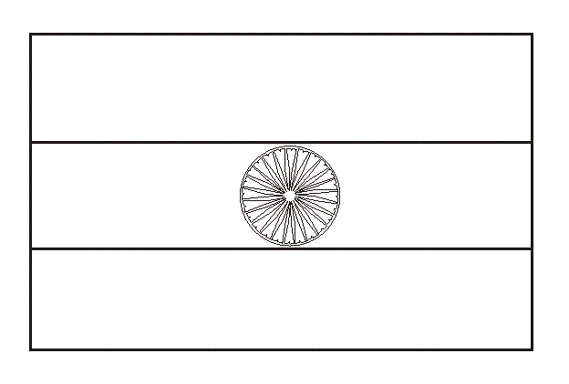 indian flag coloring page