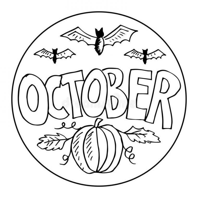 october coloring pages free printable