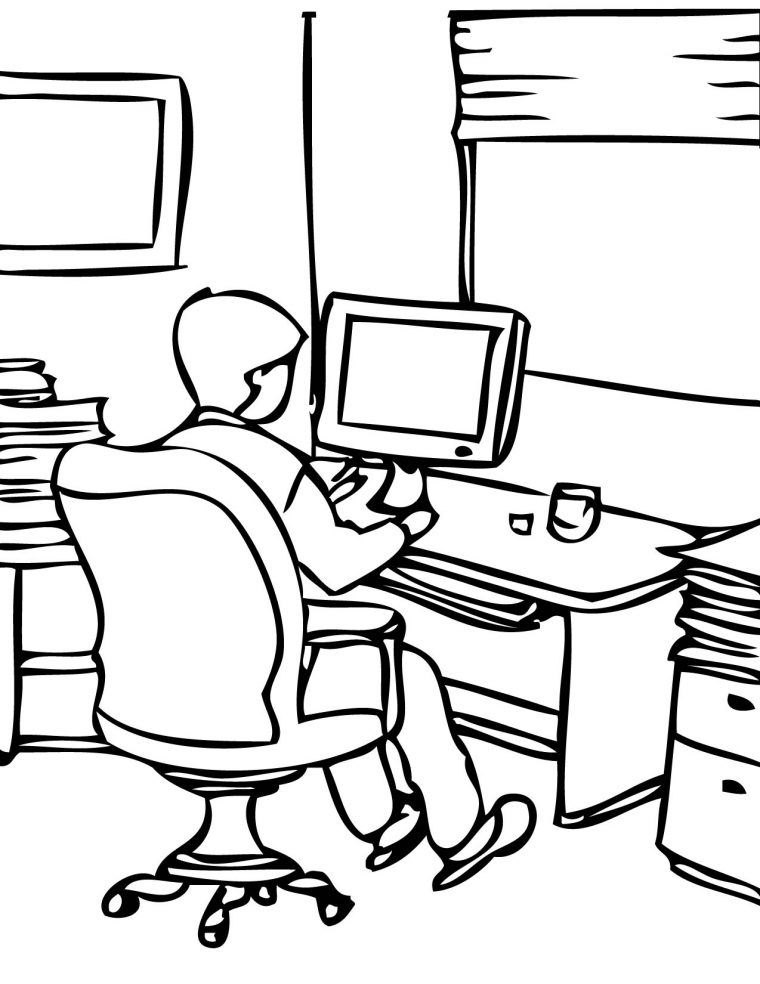 the office coloring page