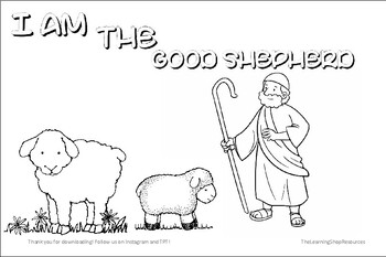 jesus is the good shepherd coloring page