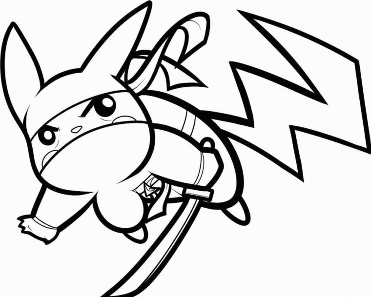 pikachu among us coloring pages