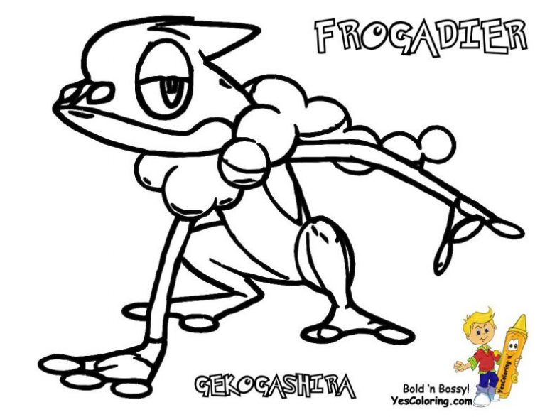 froakie coloring page