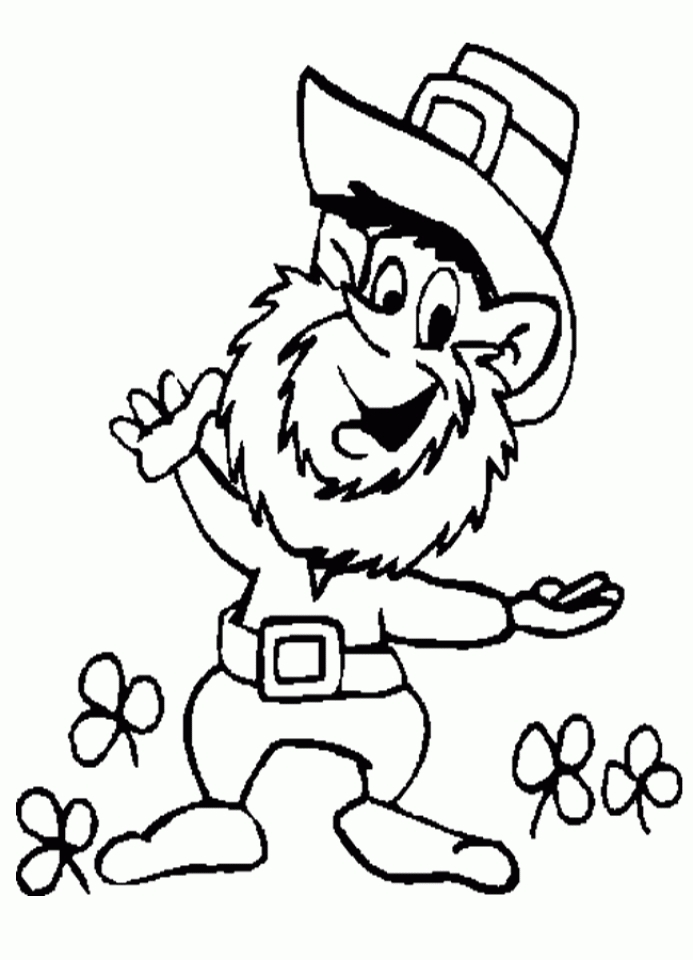 leprechaun coloring pages to print