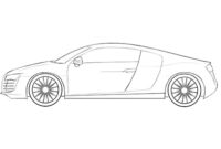 realistic car coloring pages
