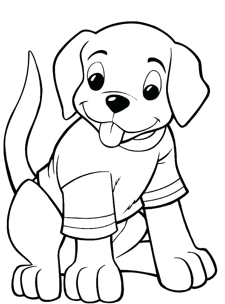 realistic cute dog coloring pages