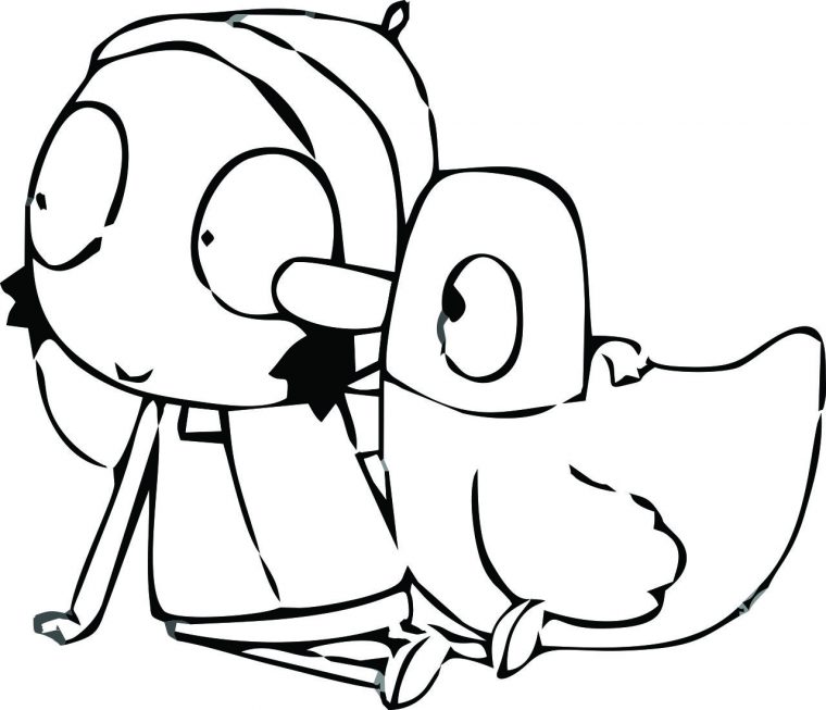 sarah and duck coloring pages
