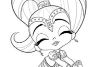 shimmer and shine coloring page