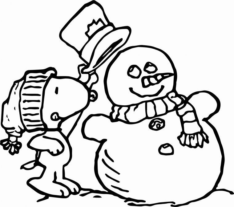 snowy day coloring page