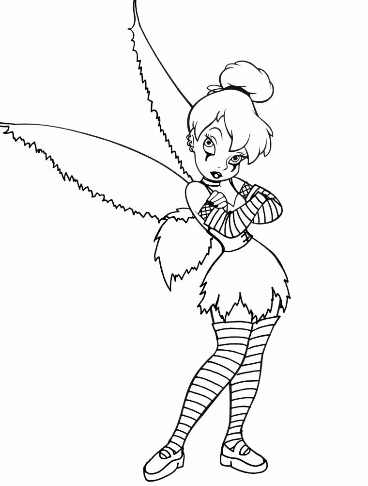 tinker bell fairies coloring pages