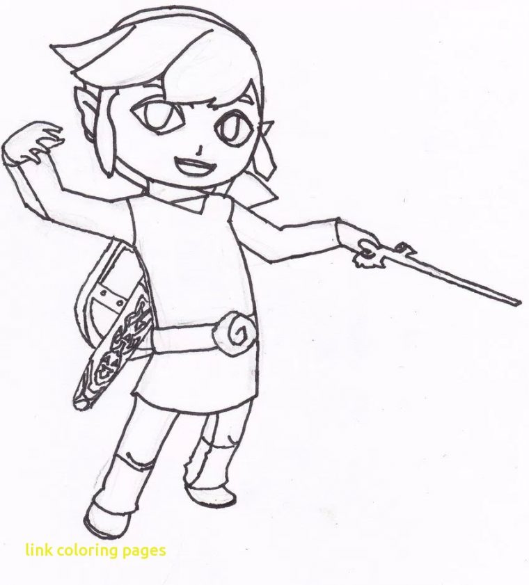 toon link coloring pages