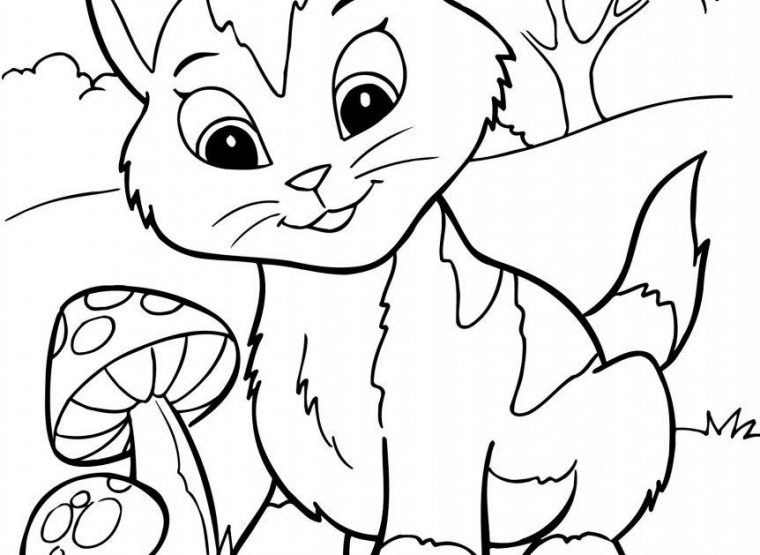 rainbow cat coloring pages