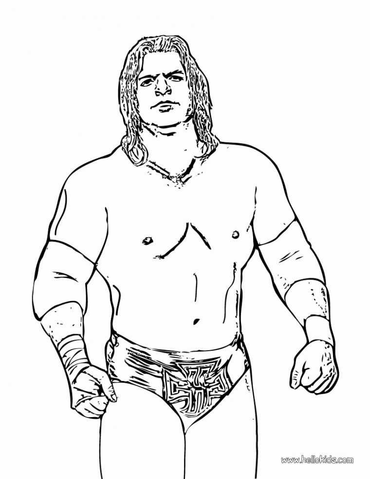 wwe wrestler coloring pages