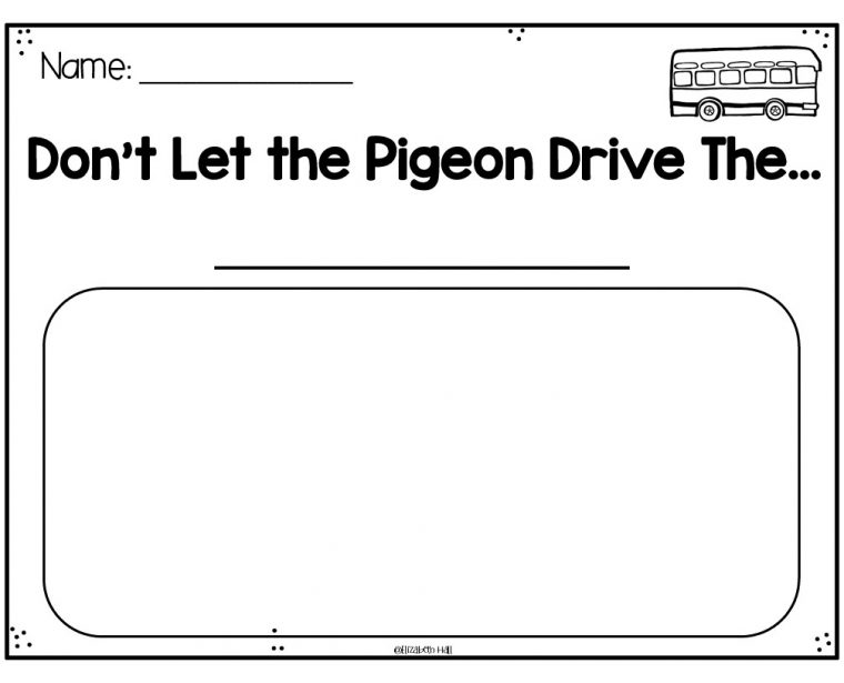 don t let the pigeon drive the bus coloring page