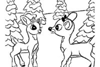 rudolph red nosed reindeer coloring pages