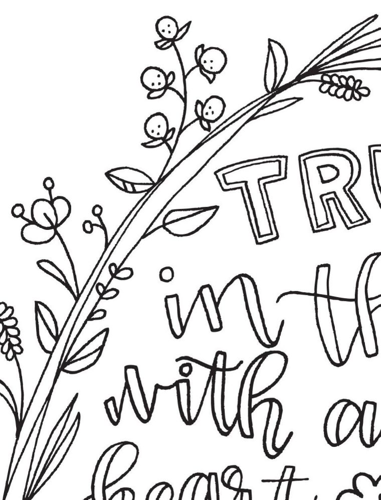 proverbs 3 5 6 coloring page