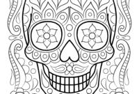 coloring skull coloring skull