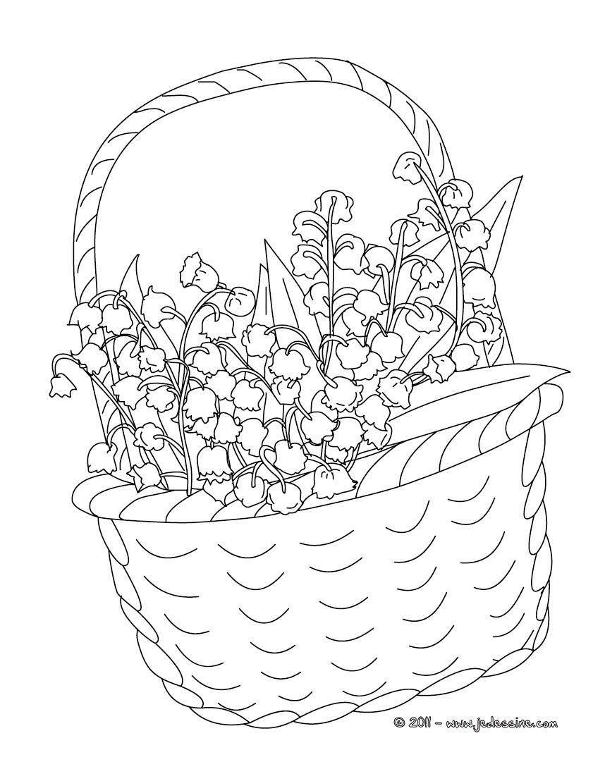 TOP50+ Coloriage Muguet A Imprimer Fond d'écran – Voyager en Solo