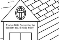 keeping the sabbath day holy coloring page