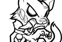 scary cat coloring pages