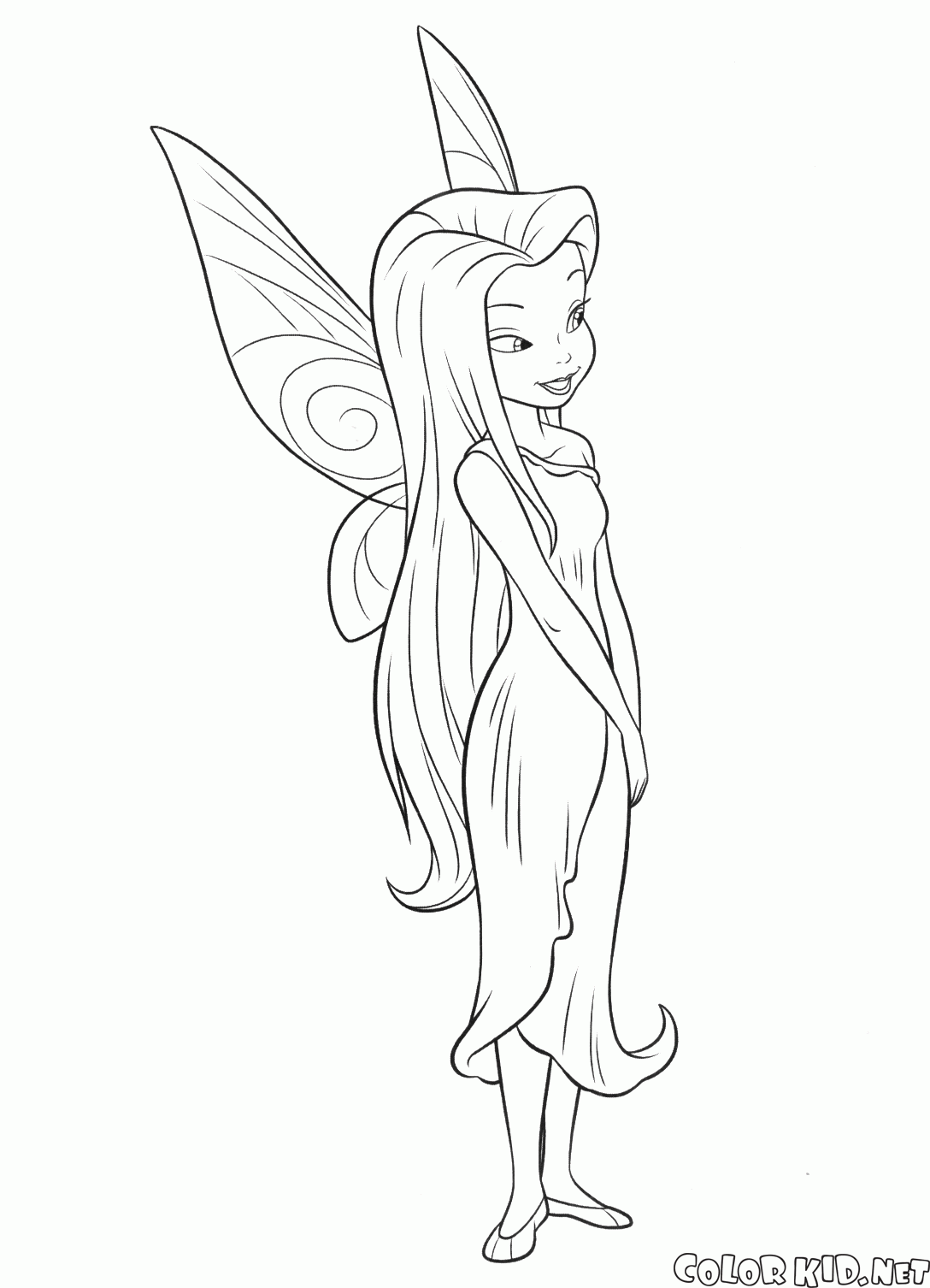 Coloriage - Fée Ondine