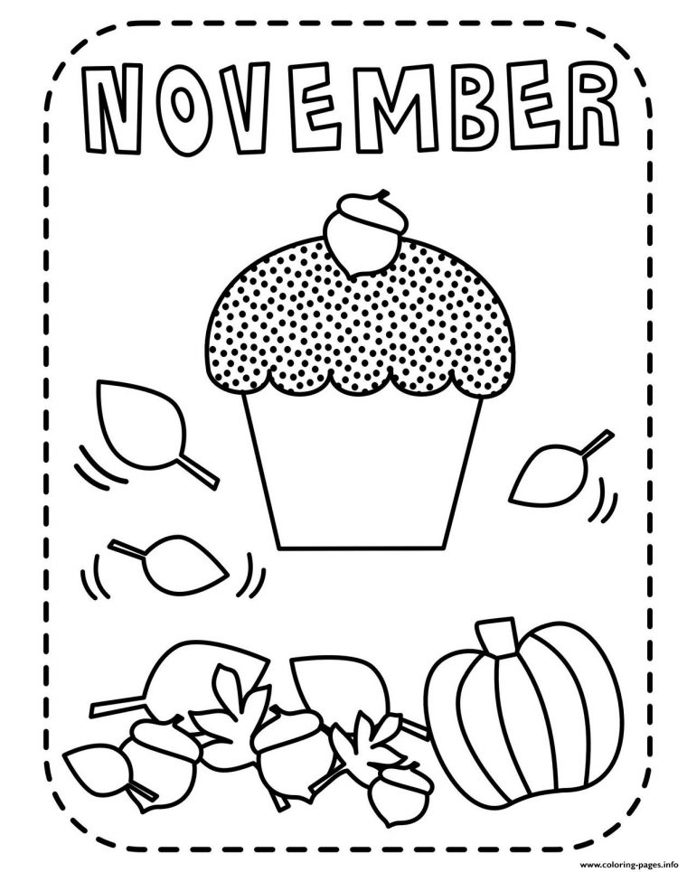 november coloring pages for kids