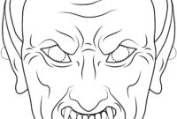 masque vampire a imprimer