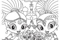 shimmer and shine coloring pages printable
