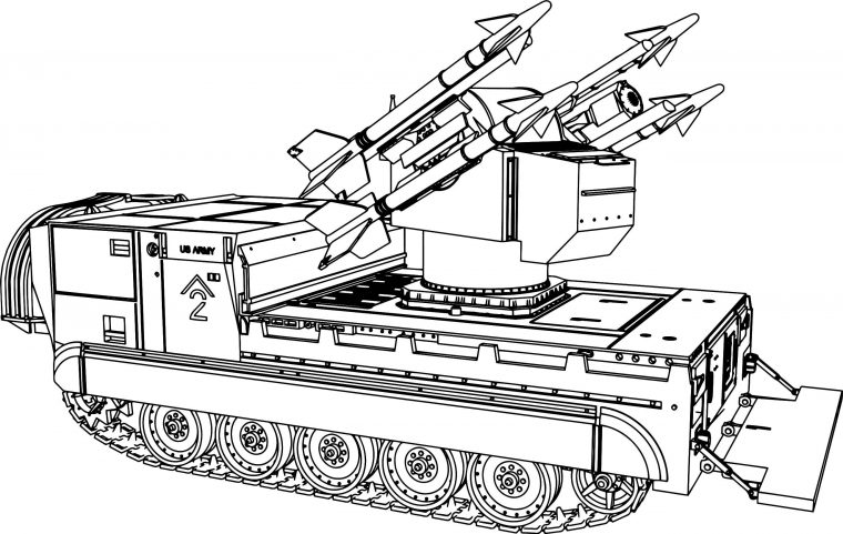 coloring page tank