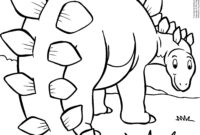 stegosaurus color page stegosaurus color page