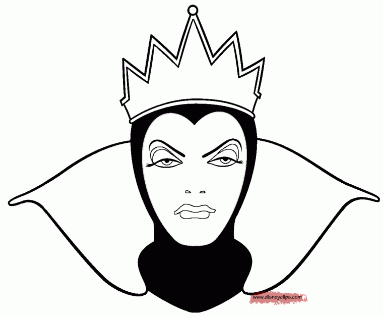 the evil queen coloring pages