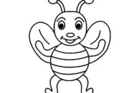 coloring bee smiling coloring bee smiling