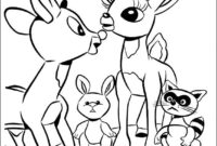 rudolph and clarice coloring pages rudolph and clarice coloring pages