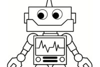 coloriage magique robot