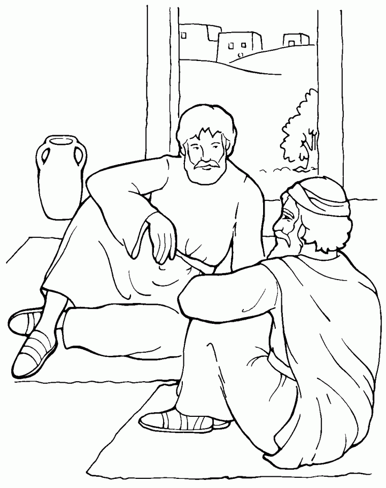 saul to paul coloring page