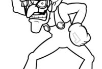 waluigi coloring pages waluigi coloring pages