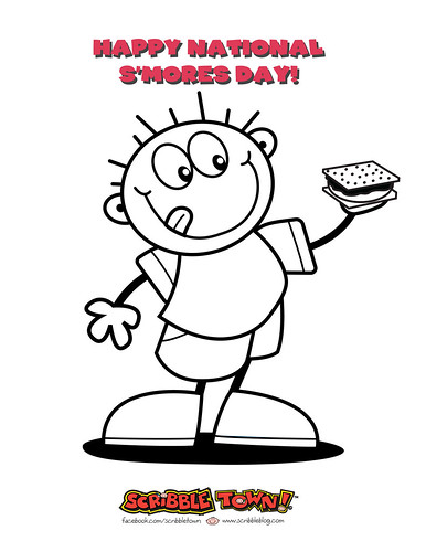 S'Mores Coloring Page | Scribble Town! | Flickr