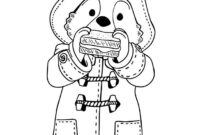 paddington bear coloring page