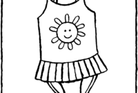 bathing suit coloring page