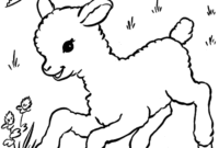 lamb coloring pages printable