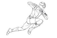 power rangers beast morphers coloring pages