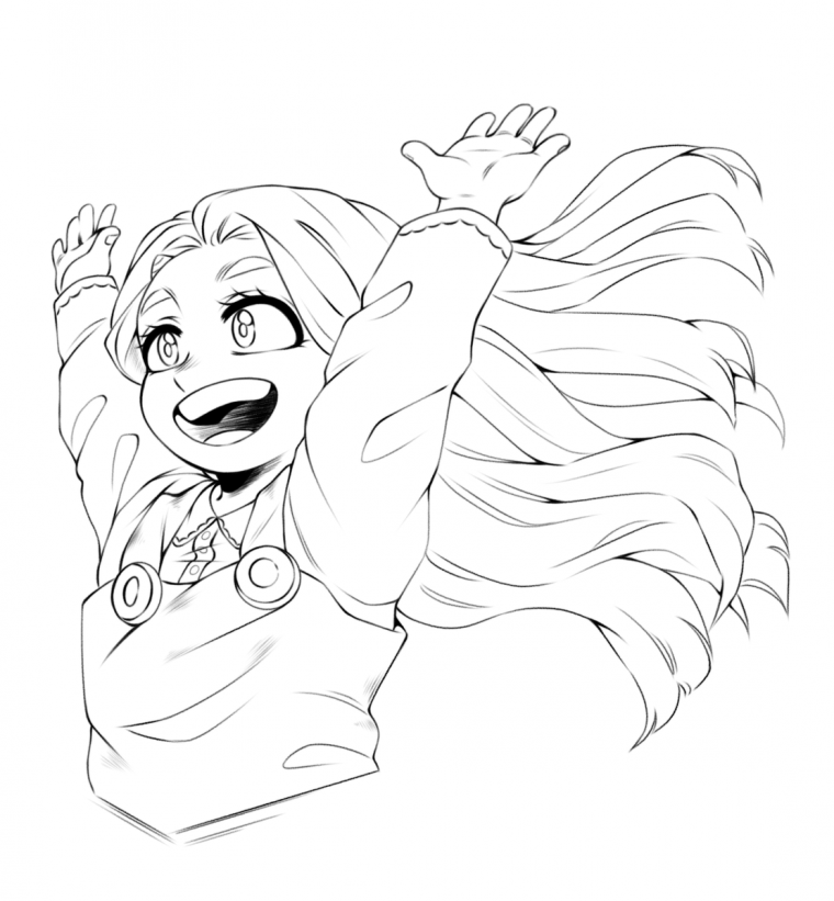 eri coloring pages bnha