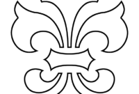 fleur de lis color pages