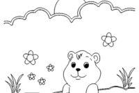 groundhog coloring page groundhog coloring page