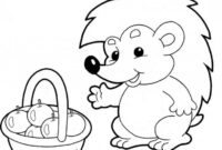 coloring pages of hedgehogs
