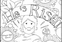 jesus is risen colouring pages