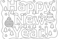 new year 039 s day coloring pages