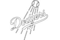 dodgers coloring page
