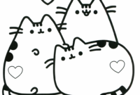 pusheen cats coloring pages