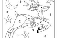 rudolph color by number